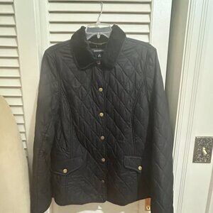 Jones New York Black Quilted Jacket